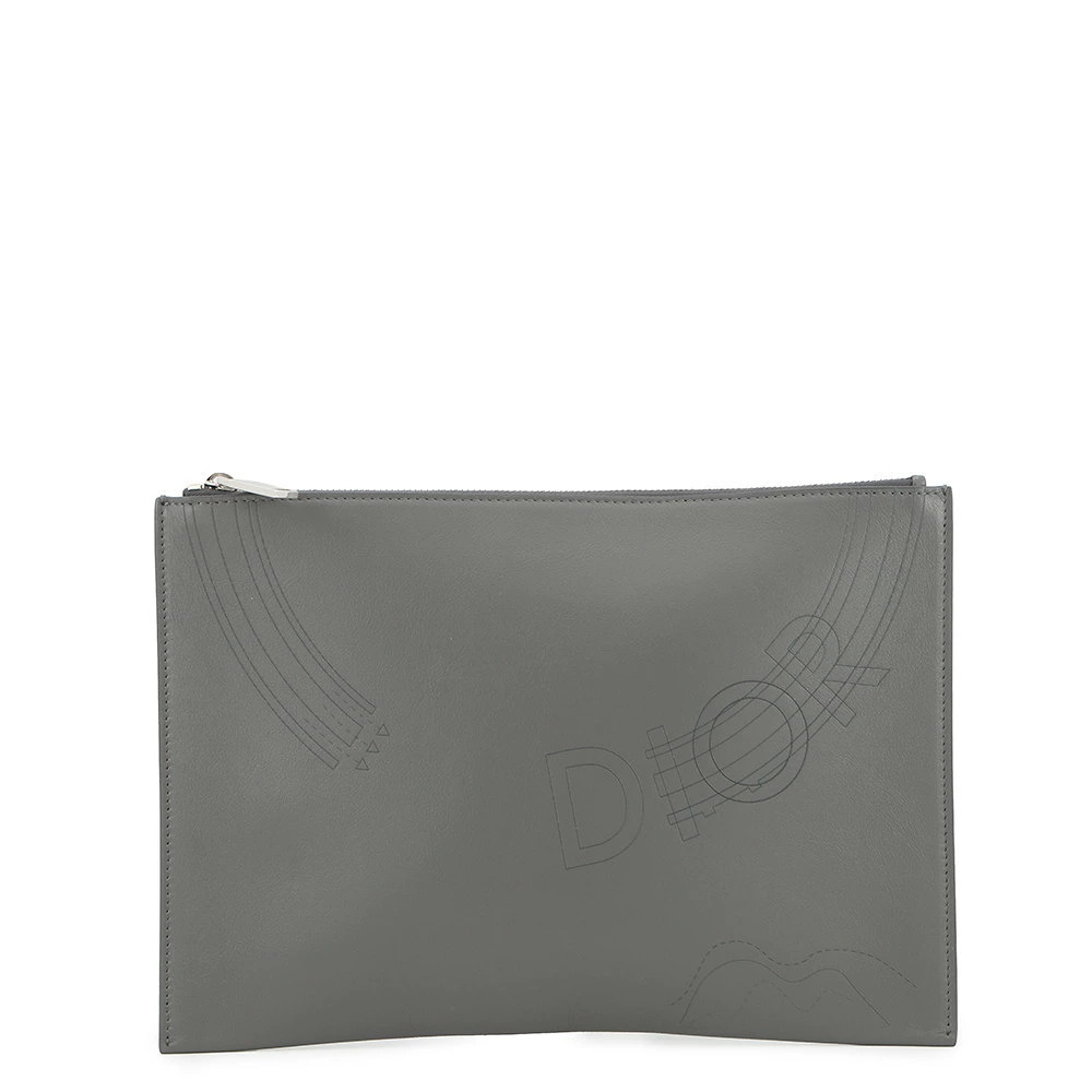 Christian Dior Clutch Bag Leather